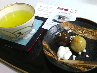 ディーズガーデン　カンナマイスター研修会で出された京都のお茶菓子